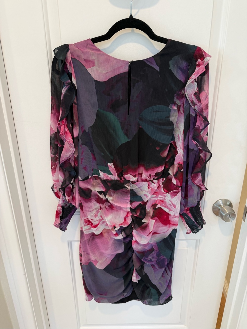 Express black and floral dress.